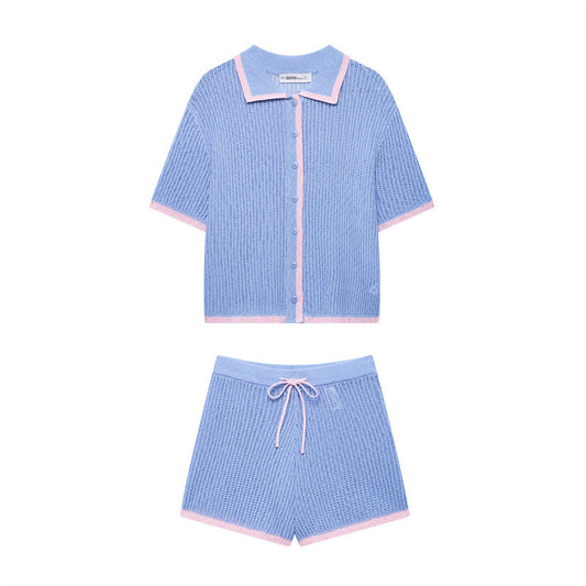 European And American Style Knitwear Shorts